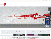 Tablet Screenshot of ambro-sol.it